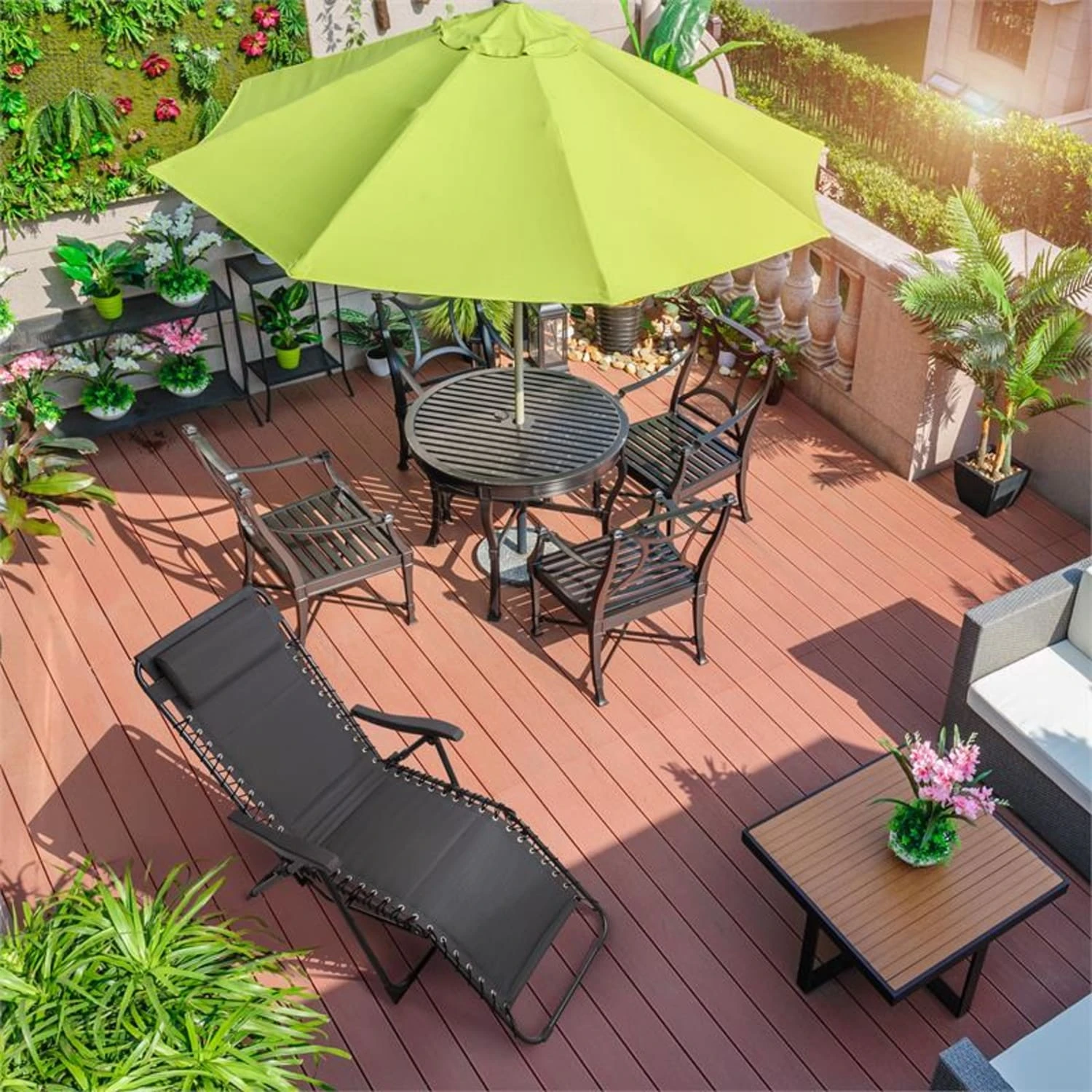 California Dreaming Sonnenliege, Polsterung, Stahlrahmen, Grau 2 California Dreaming Sonnenliege, Polsterung, Stahlrahmen, Grau – Bild 2