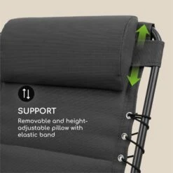 California Dreaming Sonnenliege, Polsterung, Stahlrahmen, Grau 14 California Dreaming Sonnenliege, Polsterung, Stahlrahmen, Grau -Garten Store 10033475 yy 0007 logo Blumfeldt California Dreaming Sonnenliege grau