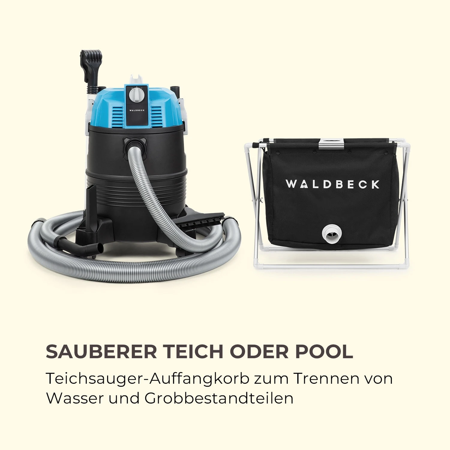 Lakeside Power Teichsauger-Auffangkorb 30l Filterkorb Schwarz 2 Lakeside Power Teichsauger-Auffangkorb 30l Filterkorb Schwarz – Bild 2