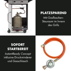 Gazooka 2.0T Gas BBQ Grill 2x3kW Brenner Edelstahl 15 Gazooka 2.0T Gas BBQ Grill 2x3kW Brenner Edelstahl -Garten Store 10033532 de 0005 logo