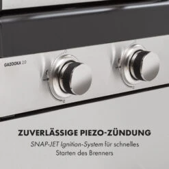 Gazooka 2.0T Gas BBQ Grill 2x3kW Brenner Edelstahl 18 Gazooka 2.0T Gas BBQ Grill 2x3kW Brenner Edelstahl -Garten Store 10033532 de 0008 logo