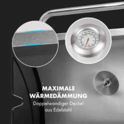 Gazooka 3.0T BBQ Grill 3x3kW Brenner 4 Rollen Edelstahl -Garten Store 10033533 de 0007 logo