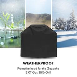 Gazooka 2.0T Wetterschutzhaube 600D Canvas 30/70% PE/PVC Schwarz -Garten Store 10033535 yy 0003 logo Klarstein Gazooka Wetterschutzhaube schwarz