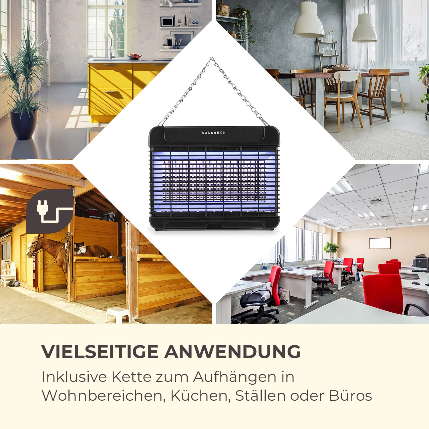 Mosquito Ex 5500 13W 150m² LEDs Auffangschale Kette Schwarz 7 Mosquito Ex 5500 13W 150m² LEDs Auffangschale Kette Schwarz – Bild 7