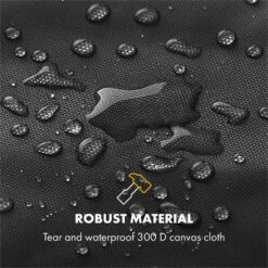 Tomahawk 3.1 S Wetterschutzhaube 300D Canvas 30/70% PE/PVC Schwarz -Garten Store 10033569 yy 0003 logo Klarstein Tomahawk S Wetterschutzhaube schwarz