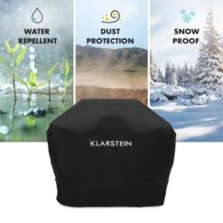 Tomahawk 3.1 S Wetterschutzhaube 300D Canvas 30/70% PE/PVC Schwarz -Garten Store 10033569 yy 0005 logo Klarstein Tomahawk S Wetterschutzhaube schwarz