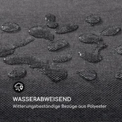 Aruba Hollywoodschaukel Sonnendach 130cm 2-Sitzer Massivholz Grau -Garten Store 10033574 de 0008 logo