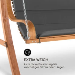 Tahiti Hollywoodschaukel Sonnendach 110cm 2-Sitzer Massivholz Grau 11 Tahiti Hollywoodschaukel Sonnendach 110cm 2-Sitzer Massivholz Grau -Garten Store 10033575 de 0004 logo
