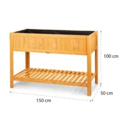 Altiplano Cubic Hochbeet 150 X 100 X 50 Kiefer Gartenvlies ErgoGrow -Garten Store 10033604 yy 0009 logo Blumfeldt Altiplano Cubic Hochbeet 150x100x50