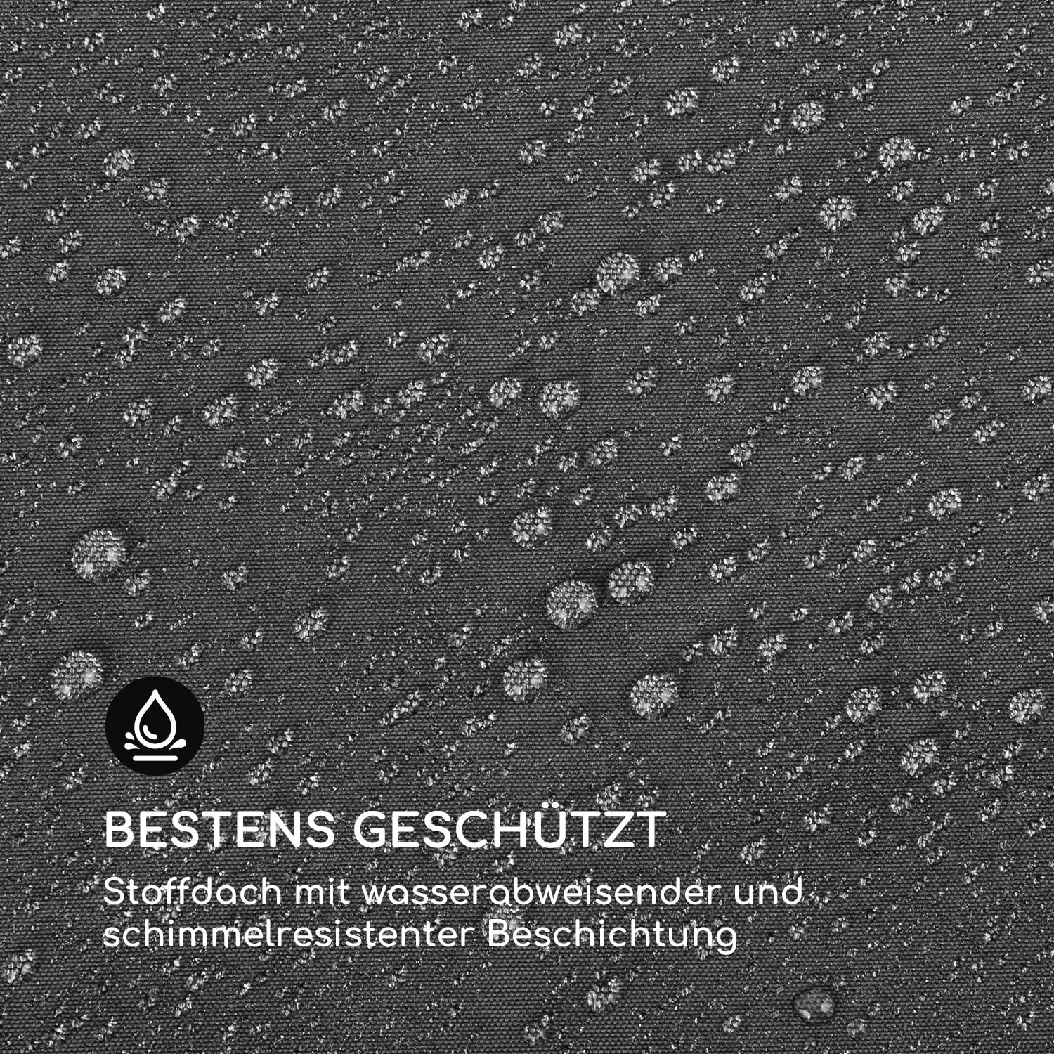 Grandezza Cortina Gartenpavillon 3x4m 4 Seitenteile Dunkelgrau 5 Grandezza Cortina Gartenpavillon 3x4m 4 Seitenteile Dunkelgrau – Bild 5