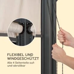 Grandezza Cortina Gartenpavillon 3x4m 4 Seitenteile Beige -Garten Store 10033608 de 0003 logo