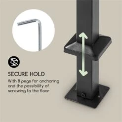 Steakhouse Al Sur Pavillon 244x260x152cm 160 G Flammhemmend Stahl Grau 13 Steakhouse Al Sur Pavillon 244x260x152cm 160 G Flammhemmend Stahl Grau -Garten Store 10033609 yy 0005 logo Blumfeldt Steakhouse al Sur Pavillon grau