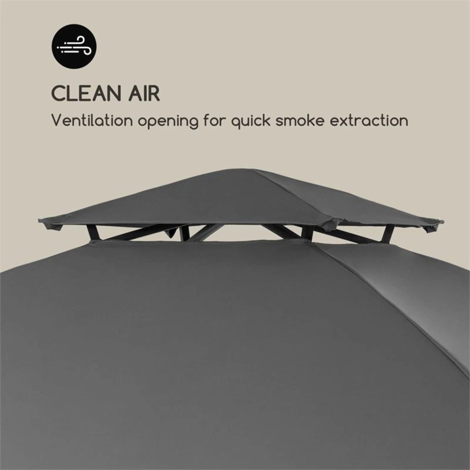 Steakhouse Al Sur Pavillon 244x260x152cm 160 G Flammhemmend Stahl Grau 7 Steakhouse Al Sur Pavillon 244x260x152cm 160 G Flammhemmend Stahl Grau – Bild 7