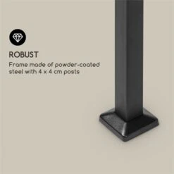 Steakhouse Al Sur Pavillon 244x260x152cm 160 G Flammhemmend Stahl Grau 16 Steakhouse Al Sur Pavillon 244x260x152cm 160 G Flammhemmend Stahl Grau -Garten Store 10033609 yy 0008 logo Blumfeldt Steakhouse al Sur Pavillon grau