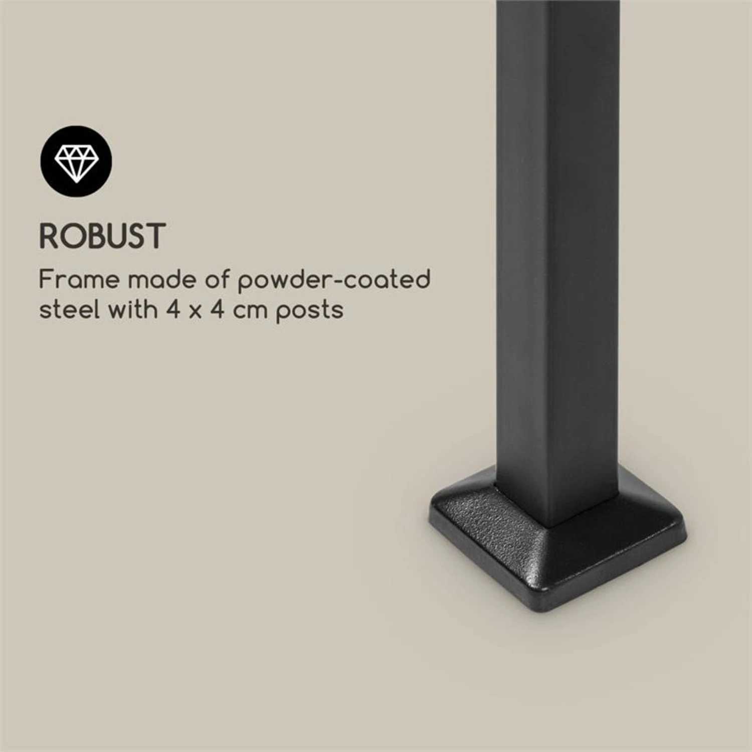 Steakhouse Al Sur Pavillon 244x260x152cm 160 G Flammhemmend Stahl Grau 8 Steakhouse Al Sur Pavillon 244x260x152cm 160 G Flammhemmend Stahl Grau – Bild 8