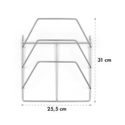 Vendetta 3.0 TI Rack Verchromter Stahl Einfach Anzubringen Zubehör -Garten Store 10033618 yy 0004 logo Klarstein Vendetta TI Rack