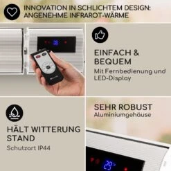 Cosmic Beam Plus XXL Infrarot-Heizstrahler 3000W IP44 Fernbedienung 13 Cosmic Beam Plus XXL Infrarot-Heizstrahler 3000W IP44 Fernbedienung -Garten Store 10033699 de 0006 usp