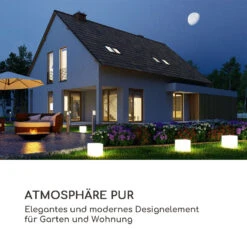 Shinecube XL Leuchtwürfel 40x40x40cm 16 Farben-LED 4 Licht-Modi Weiß -Garten Store 10033732 de 0003 logo