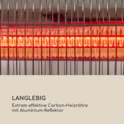 Dark Wave Stand Infrarot-Heizstrahler 2000W Goldbeschichtete Carbonröhre IP65 Standfuß 17 Dark Wave Stand Infrarot-Heizstrahler 2000W Goldbeschichtete Carbonröhre IP65 Standfuß -Garten Store 10033811 de 0007 logo