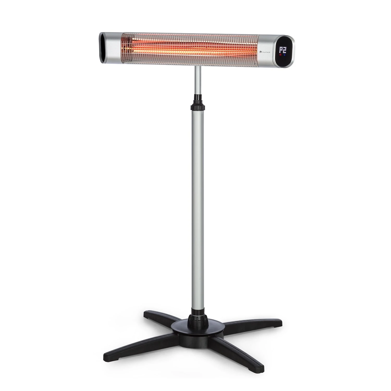 Dark Wave Stand Infrarot-Heizstrahler 2000W Goldbeschichtete Carbonröhre IP65 Standfuß 1 Dark Wave Stand Infrarot-Heizstrahler 2000W Goldbeschichtete Carbonröhre IP65 Standfuß