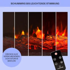 Lienz Elektrischer Kamin 1800W Steindekor Polystone Fernbedienung -Garten Store 10034123 de 0008 usp