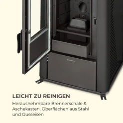 Energiewende Pelletofen 5/10 KW 5 Stufen Timer 18kg 250m³ Fernbedienung Schwarz 17 Energiewende Pelletofen 5/10 KW 5 Stufen Timer 18kg 250m³ Fernbedienung Schwarz -Garten Store 10034153 de 0008 logo