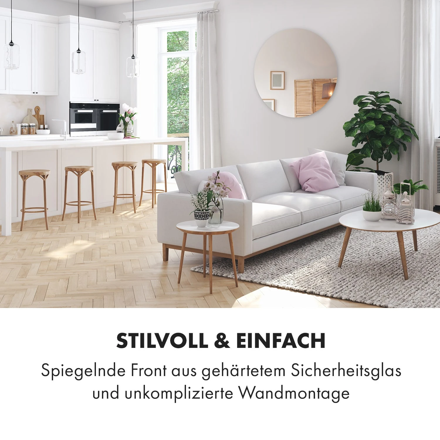 Marvel Mirror Infrarotheizung 300W Wochentimer IP54 Spiegel Rund 3 Marvel Mirror Infrarotheizung 300W Wochentimer IP54 Spiegel Rund – Bild 3