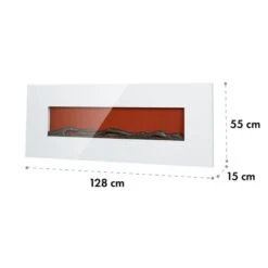 Lausanne Long Elektrischer Kamin 1600W 2 Heizstufen 128 Cm 13 Lausanne Long Elektrischer Kamin 1600W 2 Heizstufen 128 Cm -Garten Store 10034250 yy 0007 logo Klarstein Lausanne Long Elektrischer Kamin weiss