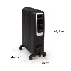 Thermaxx Noir Ölradiator 2500W 10-30° C 24h-Timer Fernbedienung 15 Thermaxx Noir Ölradiator 2500W 10-30° C 24h-Timer Fernbedienung -Garten Store 10034253 yy 0008 logo Klarstein Thermaxx Noir oelradiator schwarz