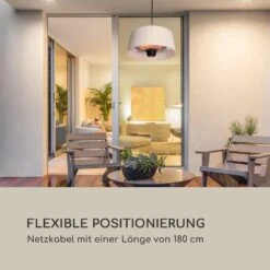 Venice Heat Terrassenheizstrahler 800/1000/1800W Fernbedienung Weiß -Garten Store 10034282 de 0003 logo