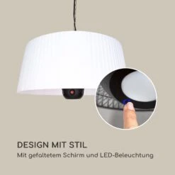 Venice Heat Terrassenheizstrahler 800/1000/1800W Fernbedienung Weiß -Garten Store 10034282 de 0007 logo