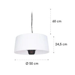 Venice Heat Terrassenheizstrahler 800/1000/1800W Fernbedienung Weiß -Garten Store 10034282 yy 0010 logo Blumfeldt Venice Heat Terrassenheizstrahler weiss reedit