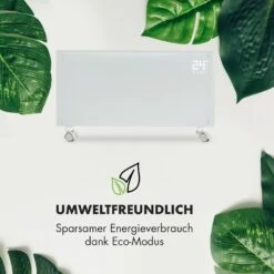 Bornholm Smart Konvektions-Heizgerät | 2000 W | SmartHeat Design: WiFi-Verbindung | LED-Display | 24-h-Timer | 2 Heizstufen: 1000 / 2000 W | IP24: Spritzwassergeschützt | Fernbedienung | Standgerät 15 Bornholm Smart Konvektions-Heizgerät | 2000 W | SmartHeat Design: WiFi-Verbindung | LED-Display | 24-h-Timer | 2 Heizstufen: 1000 / 2000 W | IP24: Spritzwassergeschützt | Fernbedienung | Standgerät -Garten Store 10034390 de 0007 logo