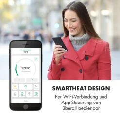 Bornholm Smart Konvektions-Heizgerät | 2000 W | SmartHeat Design: WiFi-Verbindung | LED-Display | 24-h-Timer | 2 Heizstufen: 1000 / 2000 W | IP24: Spritzwassergeschützt | Fernbedienung | Standgerät 16 Bornholm Smart Konvektions-Heizgerät | 2000 W | SmartHeat Design: WiFi-Verbindung | LED-Display | 24-h-Timer | 2 Heizstufen: 1000 / 2000 W | IP24: Spritzwassergeschützt | Fernbedienung | Standgerät -Garten Store 10034390 de 0008 logo