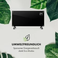 Bornholm Smart Konvektions-Heizgerät | 2000 W | SmartHeat Design: WiFi-Verbindung | LED-Display | 24-h-Timer | 2 Heizstufen: 1000 / 2000 W | IP24: Spritzwassergeschützt | Fernbedienung | Standgerät 15 Bornholm Smart Konvektions-Heizgerät | 2000 W | SmartHeat Design: WiFi-Verbindung | LED-Display | 24-h-Timer | 2 Heizstufen: 1000 / 2000 W | IP24: Spritzwassergeschützt | Fernbedienung | Standgerät -Garten Store 10034391 de 0007 logo