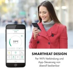 Bornholm Smart Konvektions-Heizgerät | 2000 W | SmartHeat Design: WiFi-Verbindung | LED-Display | 24-h-Timer | 2 Heizstufen: 1000 / 2000 W | IP24: Spritzwassergeschützt | Fernbedienung | Standgerät 16 Bornholm Smart Konvektions-Heizgerät | 2000 W | SmartHeat Design: WiFi-Verbindung | LED-Display | 24-h-Timer | 2 Heizstufen: 1000 / 2000 W | IP24: Spritzwassergeschützt | Fernbedienung | Standgerät -Garten Store 10034391 de 0008 logo