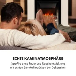 Verbier Elektrischer Kamin Elektrokamin 1000 / 2000 W LED-InstaFire Thermostat Timer Überhitzungsschutz -Garten Store 10034396 de 0007 logo