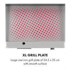 Grillmeile 3000G Elektrogrill 3000W Grillplatte 54,5x35cm Glatt -Garten Store 10034447 yy 0004 logo Klarstein Grillmeile 3000G Pro Elektrogrill glatt