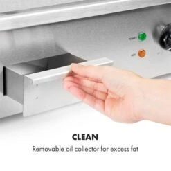 Grillmeile 3000G Elektrogrill 3000W Grillplatte 54,5x35cm Glatt -Garten Store 10034447 yy 0007 logo Klarstein Grillmeile 3000G Pro Elektrogrill glatt