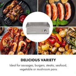 Grillmeile 3000R Elektrogrill 3000W Platte 54,5x35cm Geriffelt 13 Grillmeile 3000R Elektrogrill 3000W Platte 54,5x35cm Geriffelt -Garten Store 10034449 yy 0005 logo Klarstein Grillmeile 3000R Pro Grill geriffelt