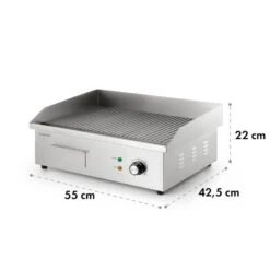 Grillmeile 3000R Elektrogrill 3000W Platte 54,5x35cm Geriffelt 17 Grillmeile 3000R Elektrogrill 3000W Platte 54,5x35cm Geriffelt -Garten Store 10034449 yy 0009 logo Klarstein Grillmeile 3000R Pro Grill geriffelt