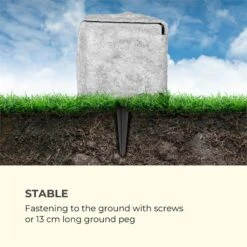 Power Rock Twilight 5 4-fach-Gartensteckdose IP44 Dämmerlichtsensor 5m -Garten Store 10034693 yy 0005 logo Waldbeck Power Rock Twilight Gartensteckdose