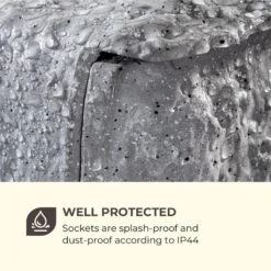 Power Rock Twilight 5 4-fach-Gartensteckdose IP44 Dämmerlichtsensor 5m -Garten Store 10034693 yy 0006 logo Waldbeck Power Rock Twilight Gartensteckdose