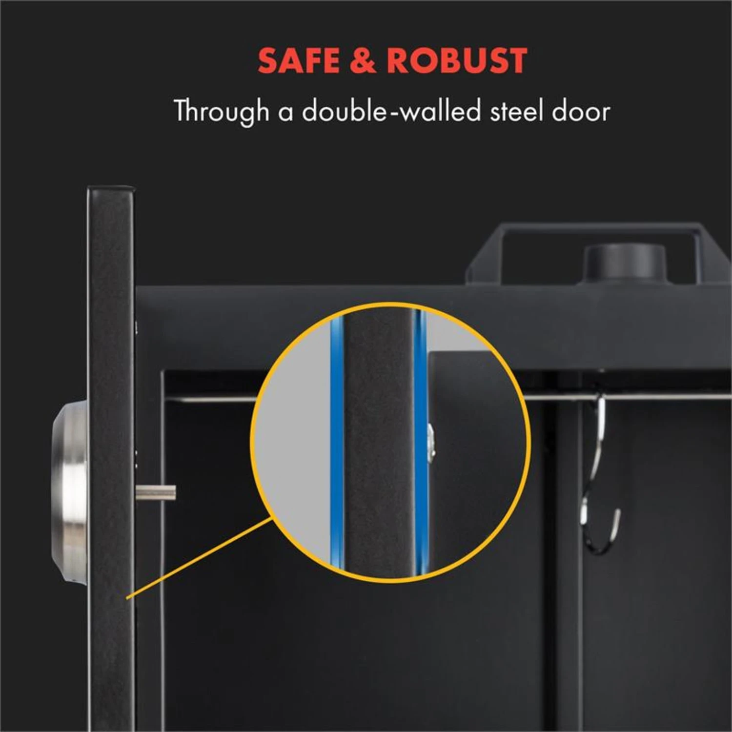 Flintstone Räucherofen 1600W Thermometer Edelstahl Elektrisch 4 Flintstone Räucherofen 1600W Thermometer Edelstahl Elektrisch – Bild 4