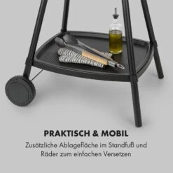 Gatsby Elektrogrill 2000W Antihaft-Grillfläche Seitentische Schwarz -Garten Store 10034706 de 0007 logo