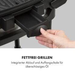 Gatsby Elektrogrill 2000W Antihaft-Grillfläche Seitentische Schwarz -Garten Store 10034706 de 0008 logo