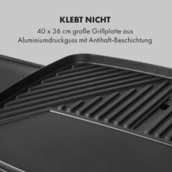 Gatsby Elektrogrill 2000W Antihaft-Grillfläche Seitentische 12 Gatsby Elektrogrill 2000W Antihaft-Grillfläche Seitentische -Garten Store 10034707 de 0004 logo