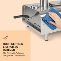 Diavolo Pizza-Pelletofen Inkl. Pizzastein Thermometer Edelstahl -Garten Store 10034709 de 0005 logo