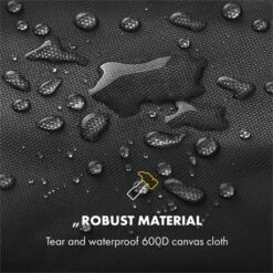 Tomahawk Wetterschutzhaube 600D Canvas 30/70% PE/PVC Schwarz 9 Tomahawk Wetterschutzhaube 600D Canvas 30/70% PE/PVC Schwarz -Garten Store 10034713 yy 0003 logo Klarstein Tomahawk Wetterschutzhaube 140cm