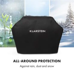 Tomahawk Wetterschutzhaube 600D Canvas 30/70% PE/PVC Schwarz 11 Tomahawk Wetterschutzhaube 600D Canvas 30/70% PE/PVC Schwarz -Garten Store 10034713 yy 0005 logo Klarstein Tomahawk Wetterschutzhaube 140cm